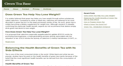 Desktop Screenshot of greenteabase.com