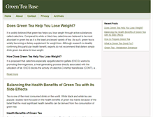 Tablet Screenshot of greenteabase.com